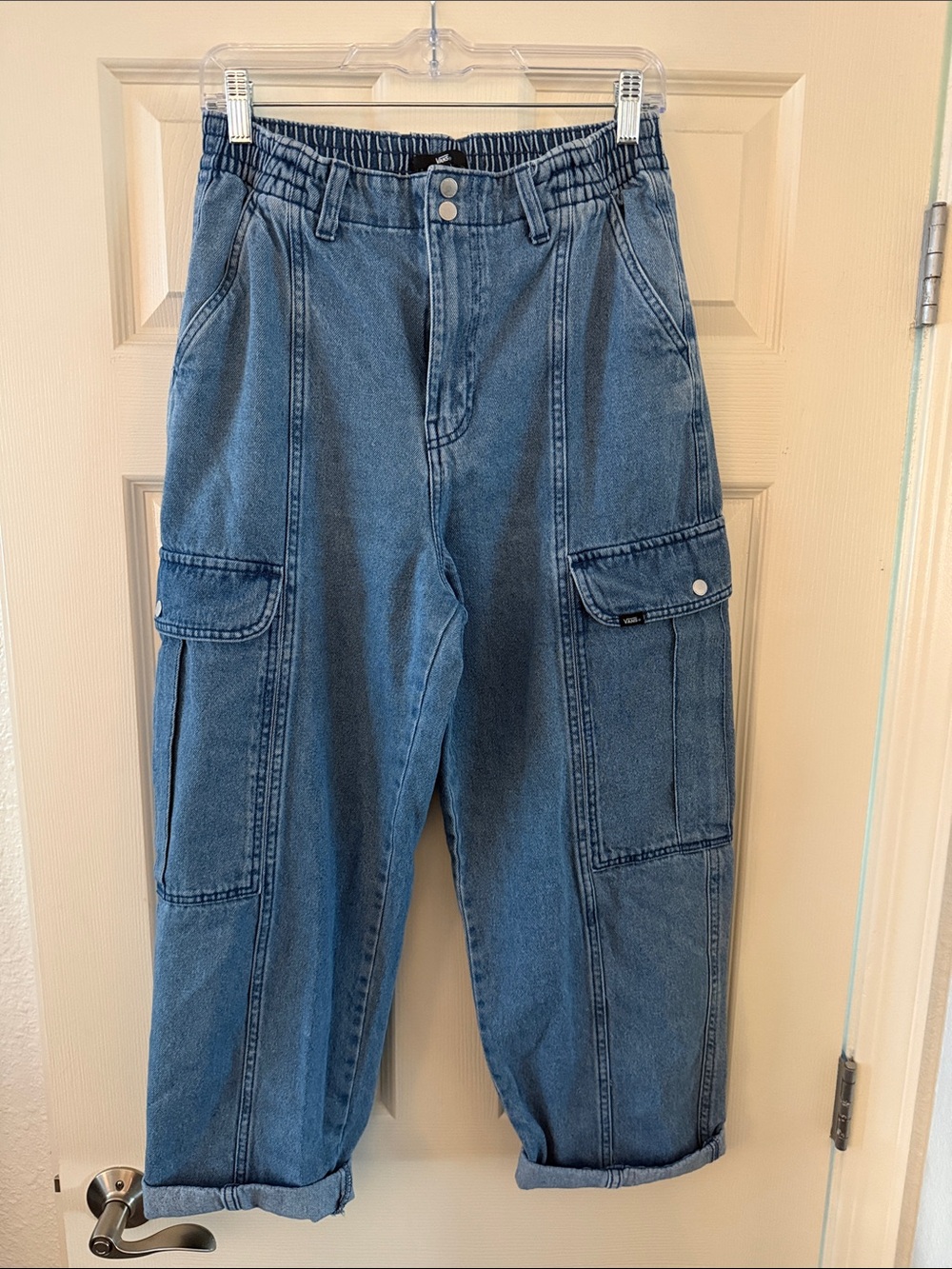 Vans Blue Boyfriend Cargo Jeans